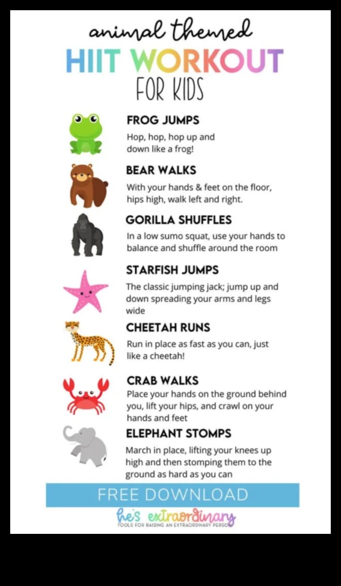 תעלולי בעלי חיים אירובי: אימונים גחמניים לילדים לצחוקים