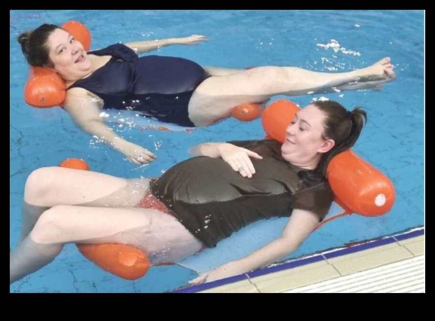 רוגע מימי: אימוני הריון מרגיעים במים להרפיה