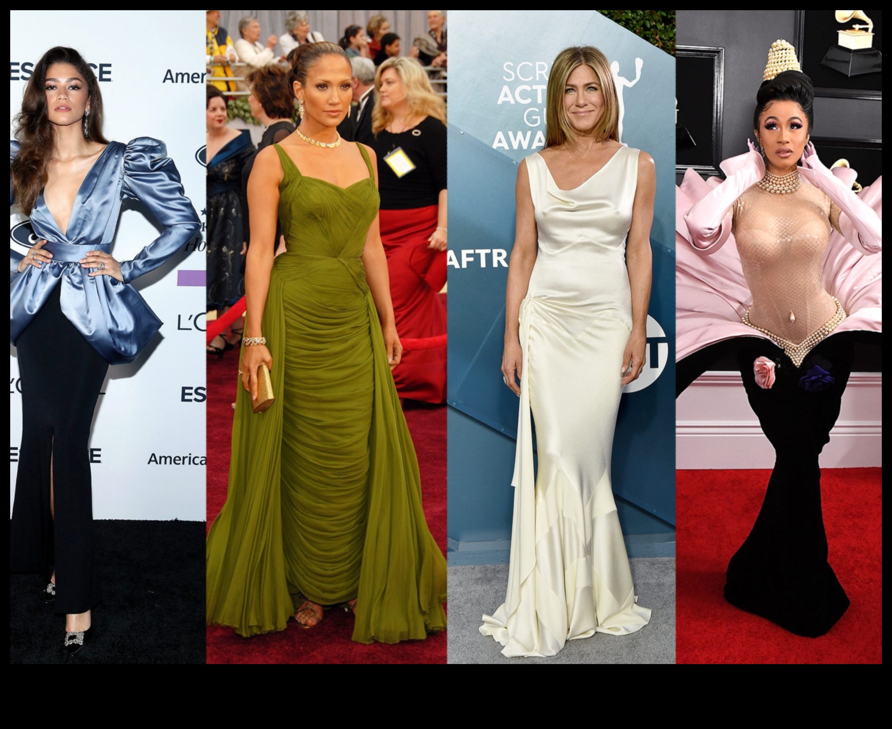 זוהר וינטג' על השטיח האדום מבט אחורה על הגאלה הזוהרת 1 גאלה זוהרת: תלבושות וינטג' עולות על השטיח האדום